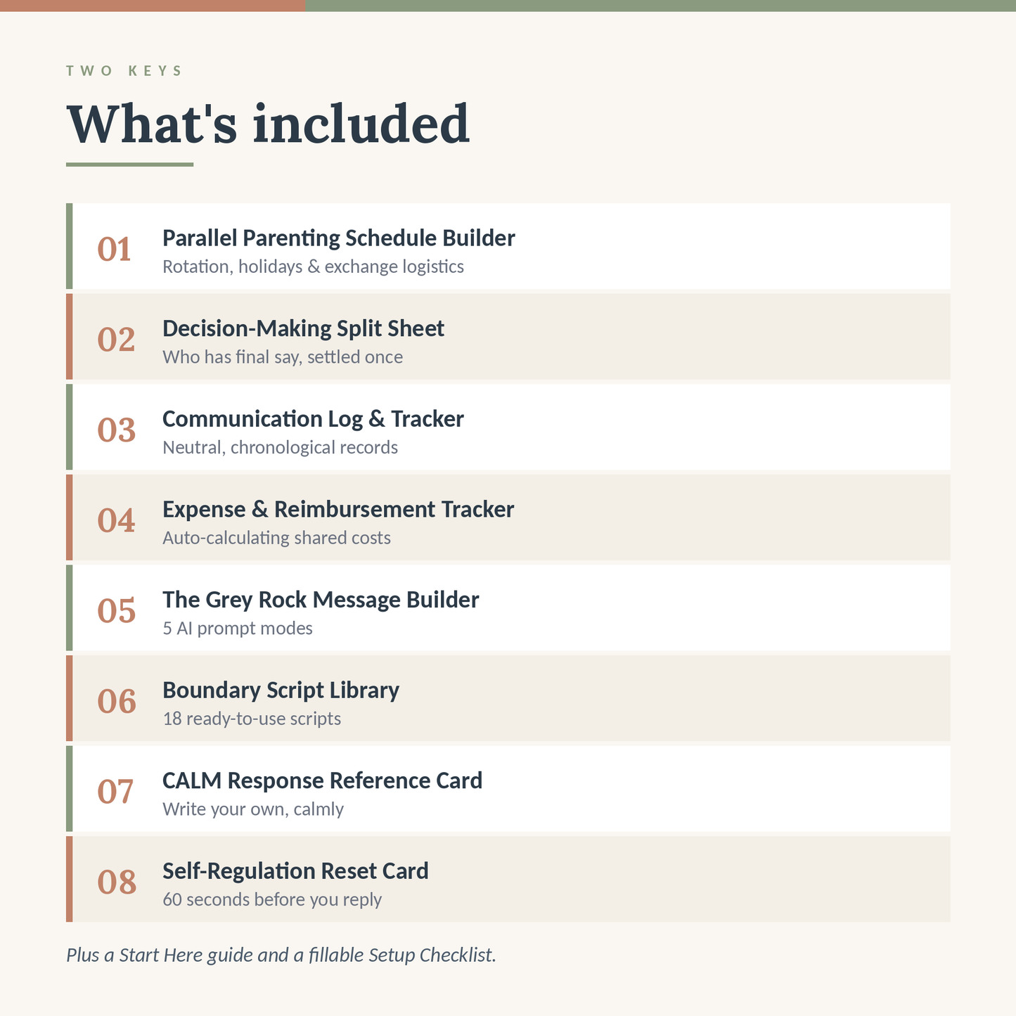 The Grey Rock Co-Parent Toolkit — High-Conflict Co-Parenting Planner, Scripts & AI Message Builder